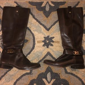 Dark Brown Michael Kors Riding Boots